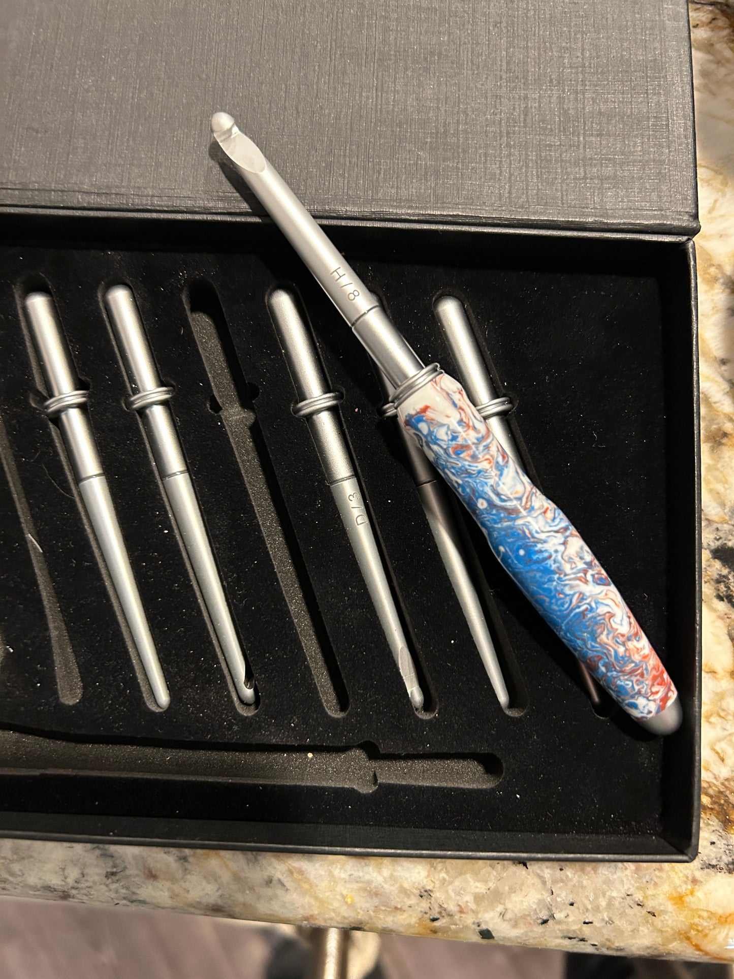 Custom Resin Crochet Hook Set