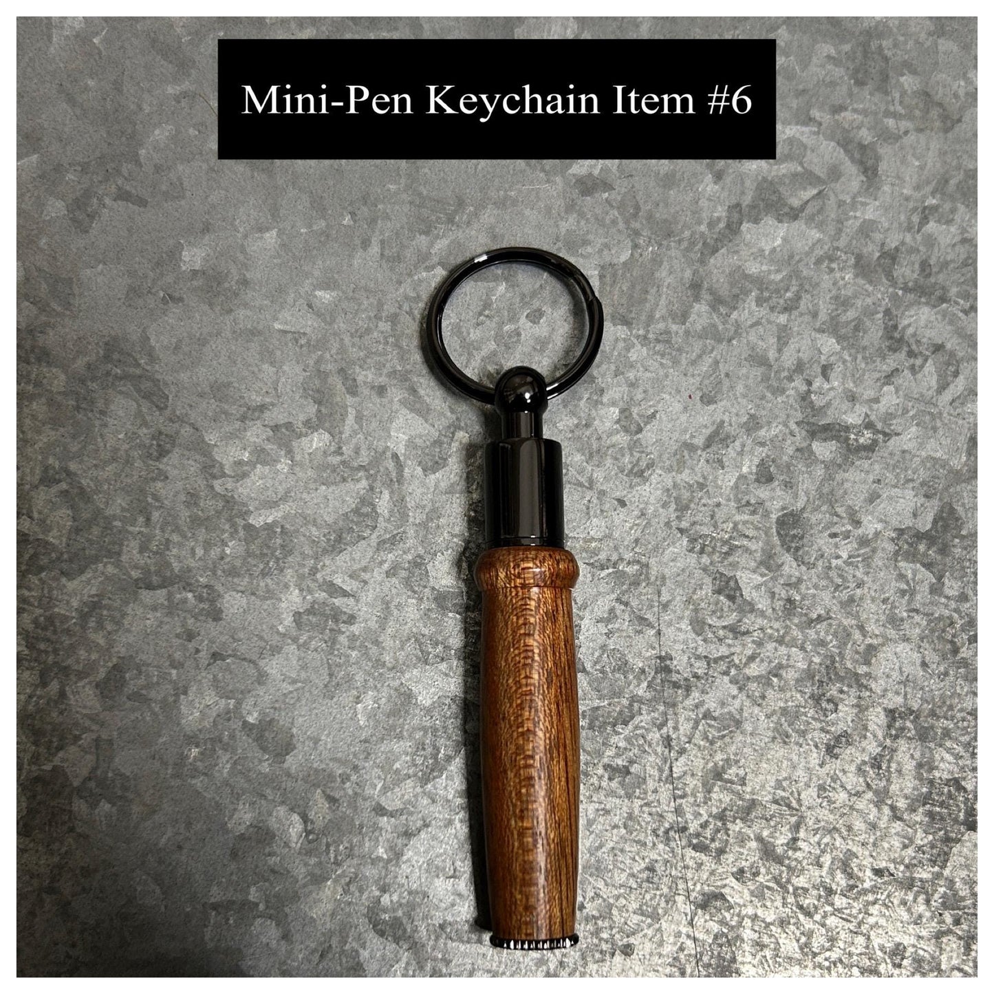 Mini-Pen Keychain (Variety), Hand Turned Wood or Acrylic