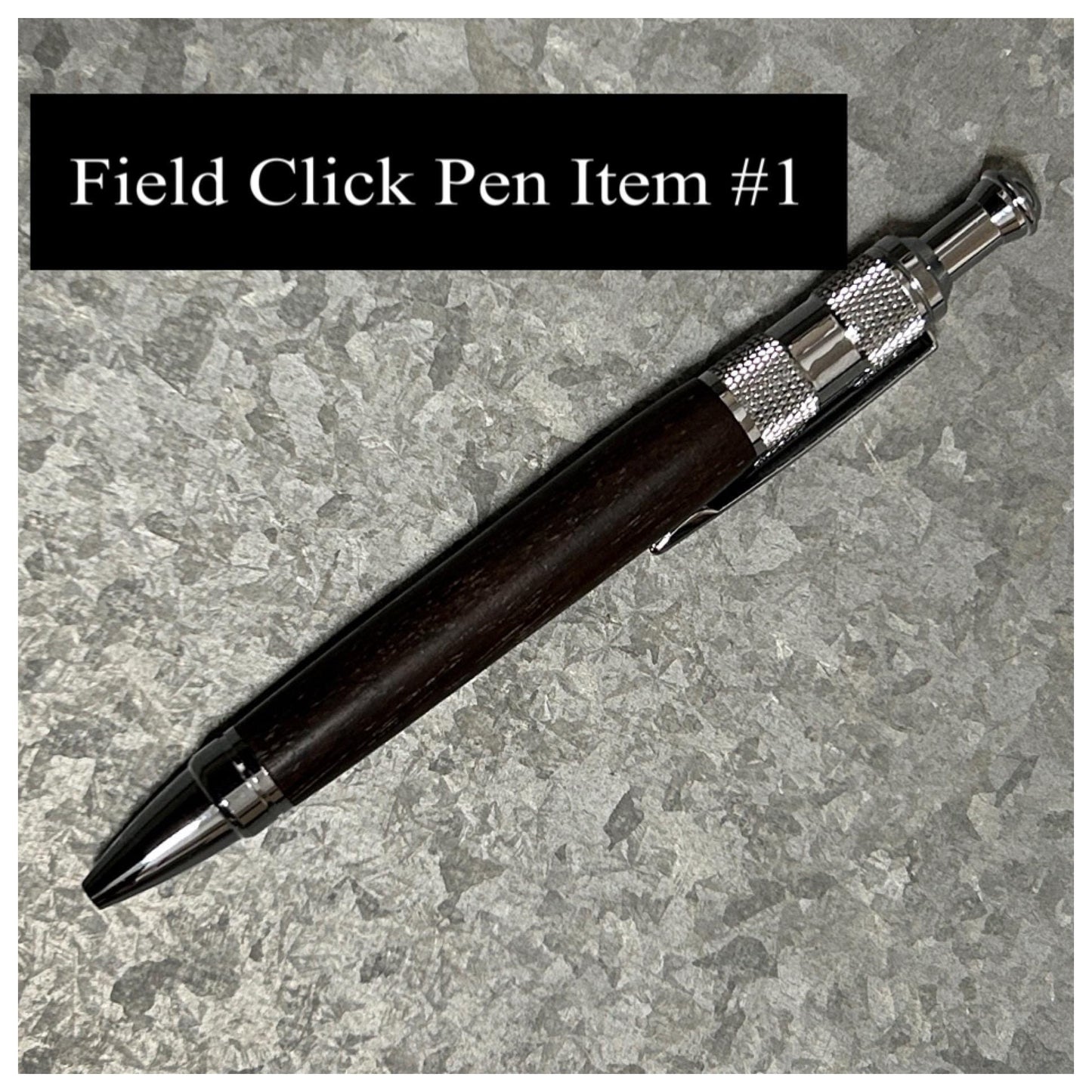 Field Click Pens (Variety), Hand Turned Wood