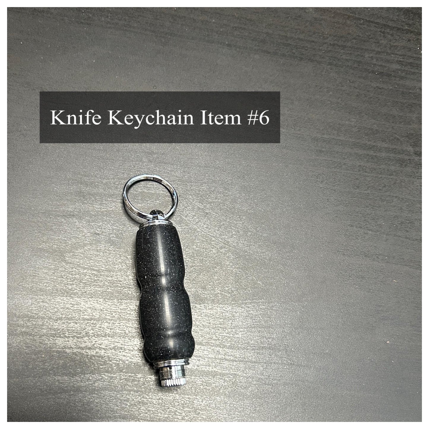 Knife Keychain (Variety), Hand Turned Wood or Acrylic