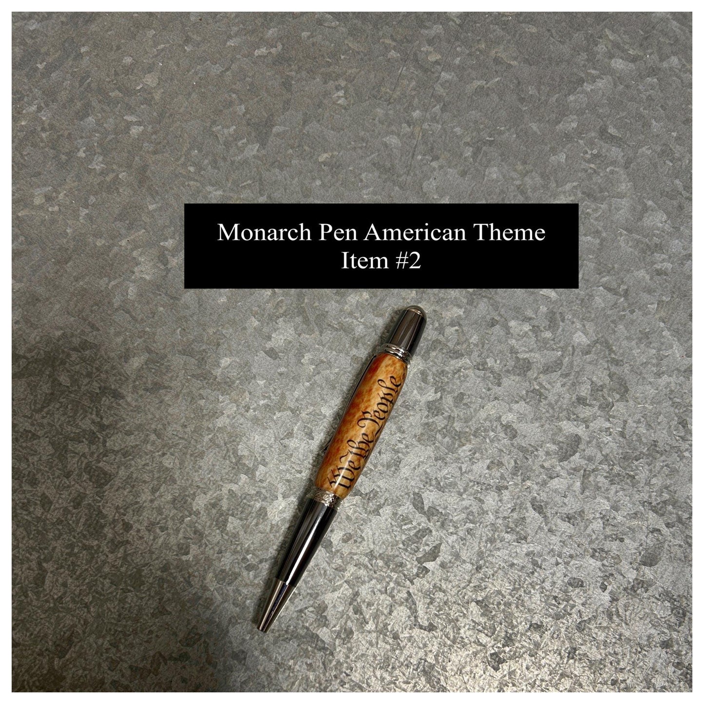 Monarch Pens (Variety), American Themed, Hand Turned Acrylic