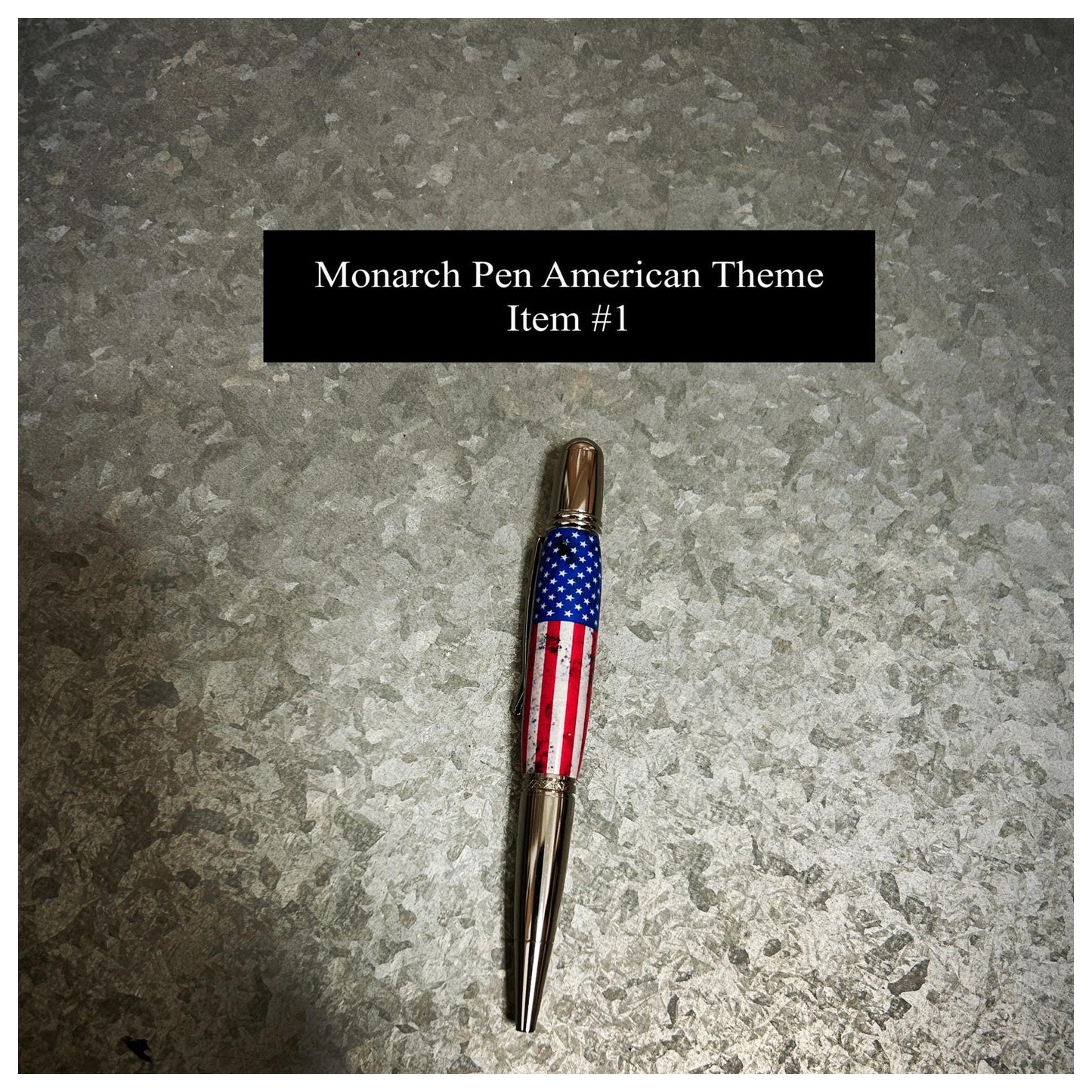 Monarch Pens (Variety), American Themed, Hand Turned Acrylic