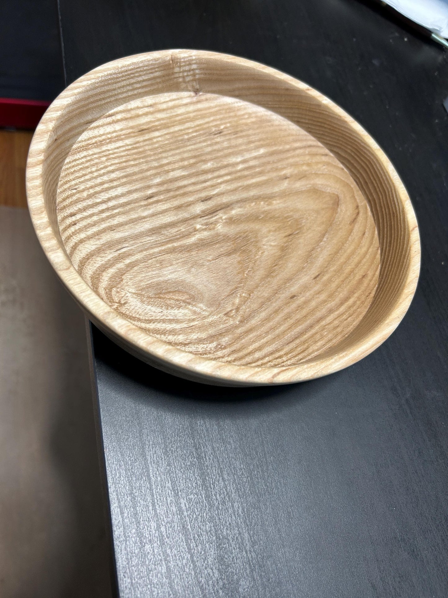 Ash Hand Turned Bowl 8" diameter