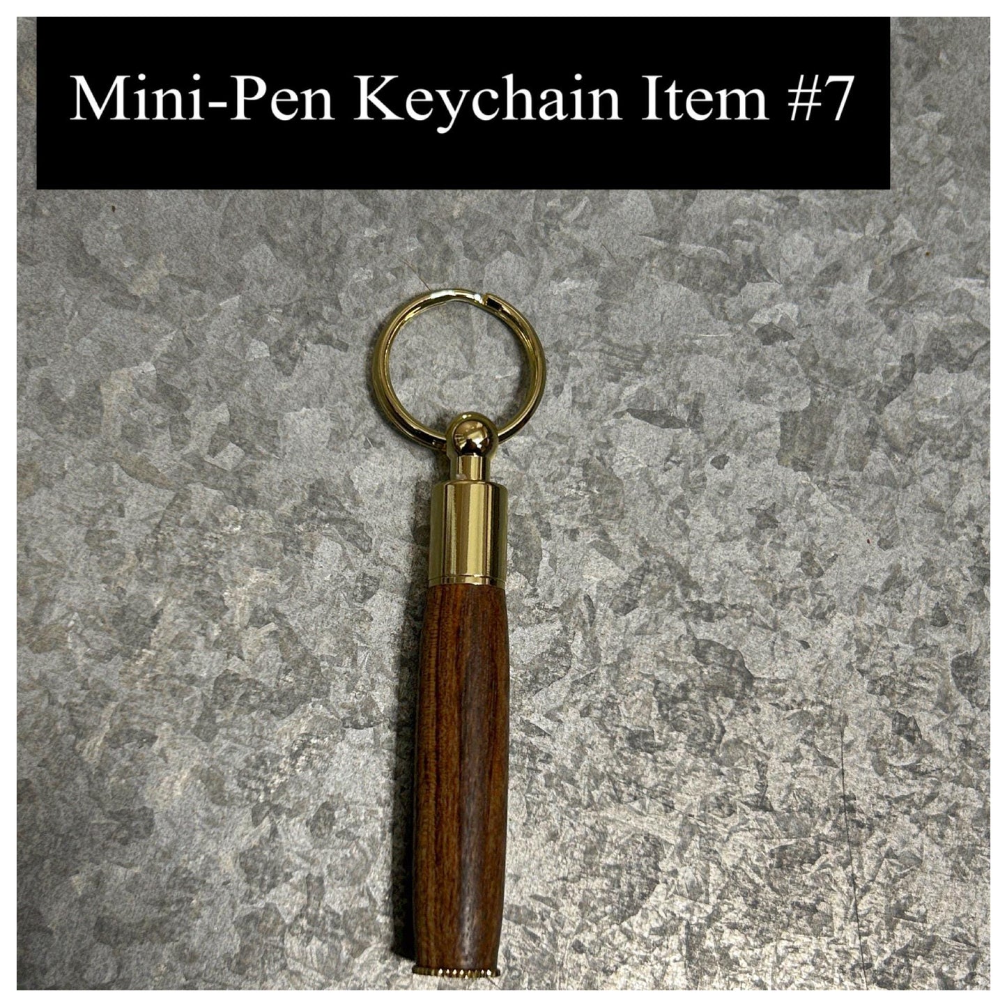 Mini-Pen Keychain (Variety), Hand Turned Wood or Acrylic