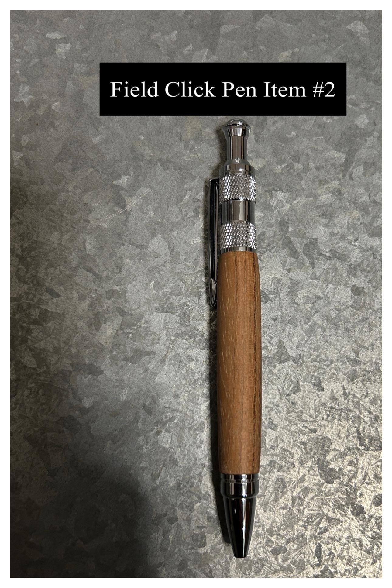 Field Click Pens (Variety), Hand Turned Wood