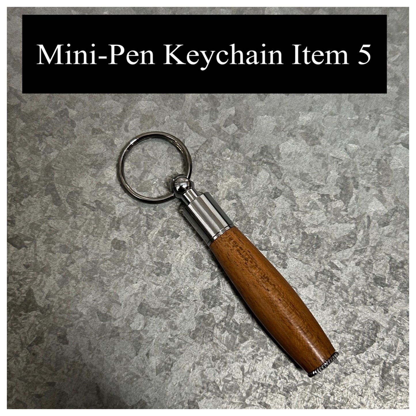 Mini-Pen Keychain (Variety), Hand Turned Wood or Acrylic