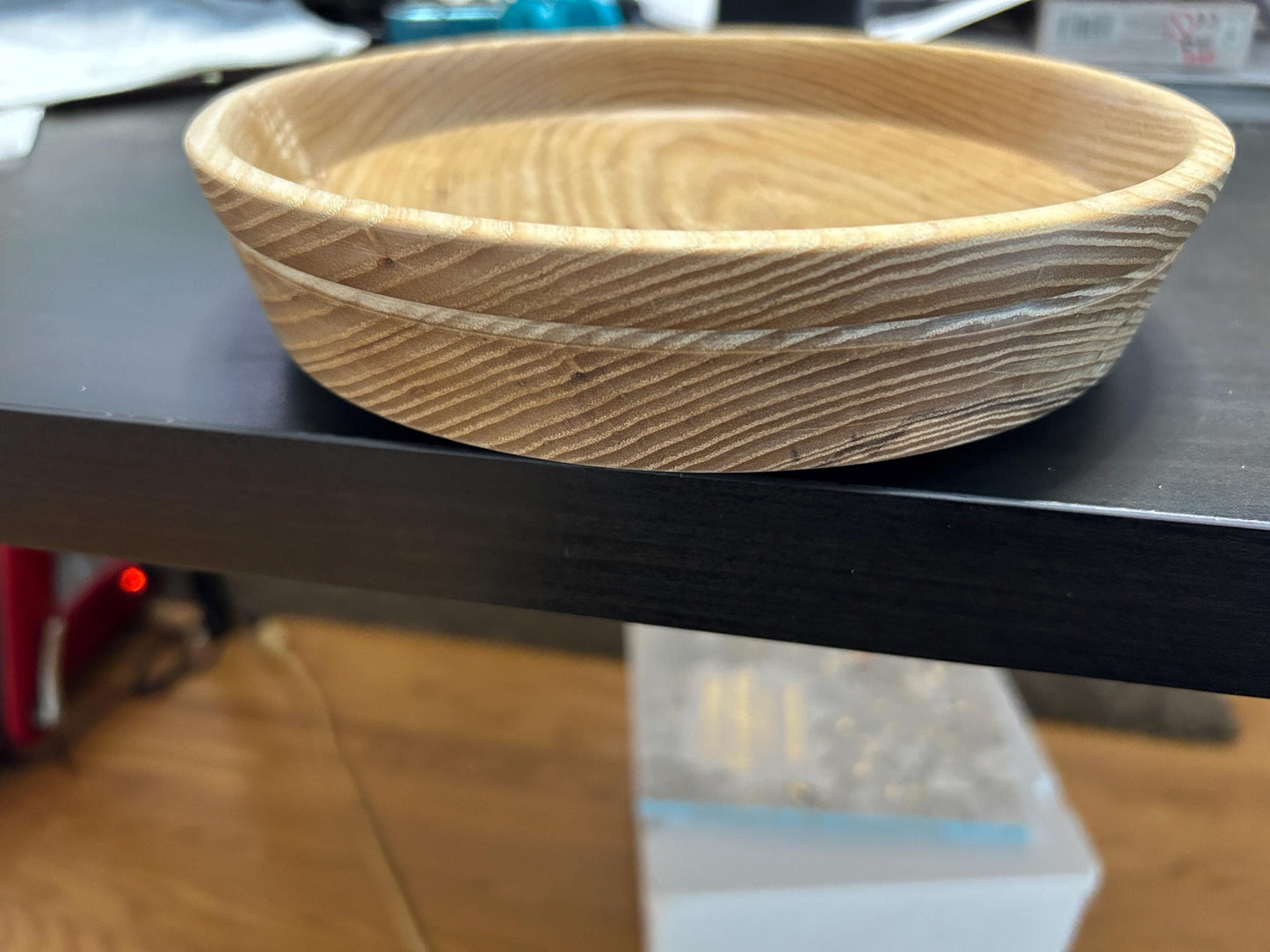 Ash Hand Turned Bowl 8" diameter
