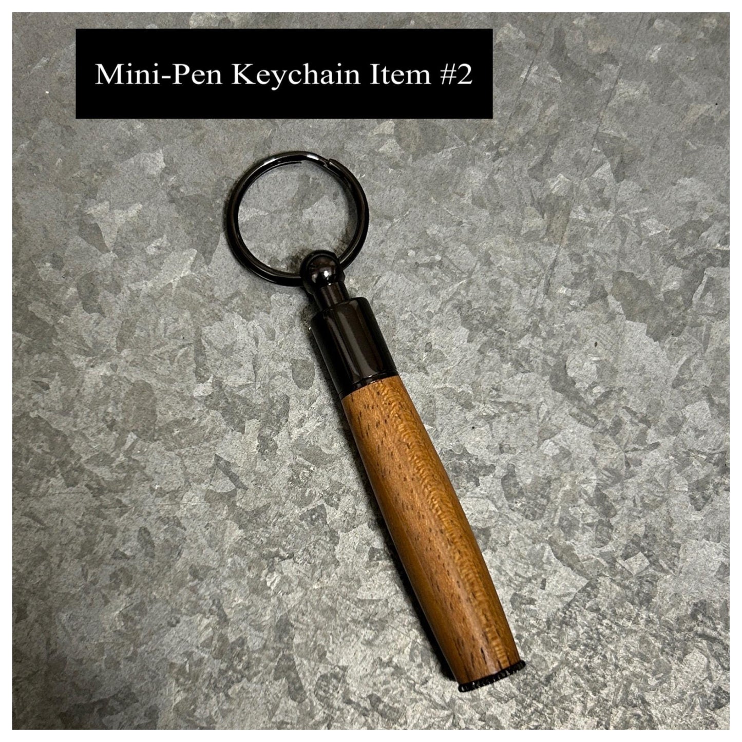 Mini-Pen Keychain (Variety), Hand Turned Wood or Acrylic