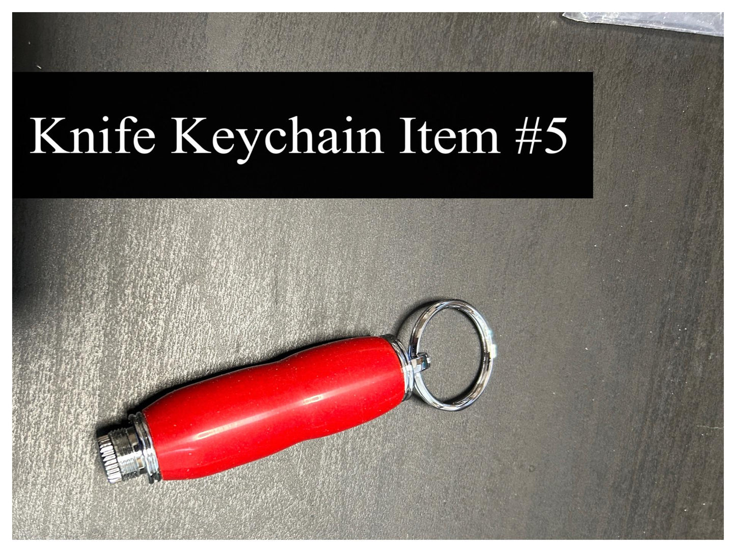 Knife Keychain (Variety), Hand Turned Wood or Acrylic