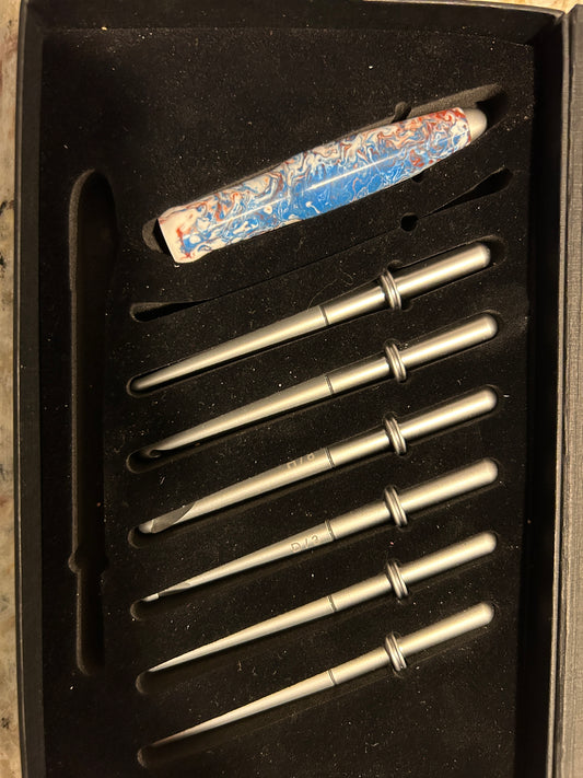 Custom Resin Crochet Hook Set