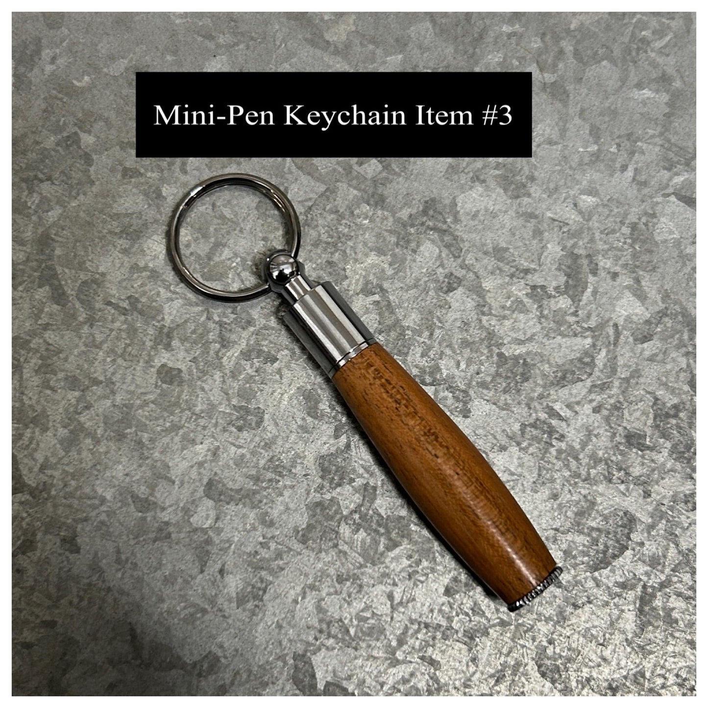 Mini-Pen Keychain (Variety), Hand Turned Wood or Acrylic