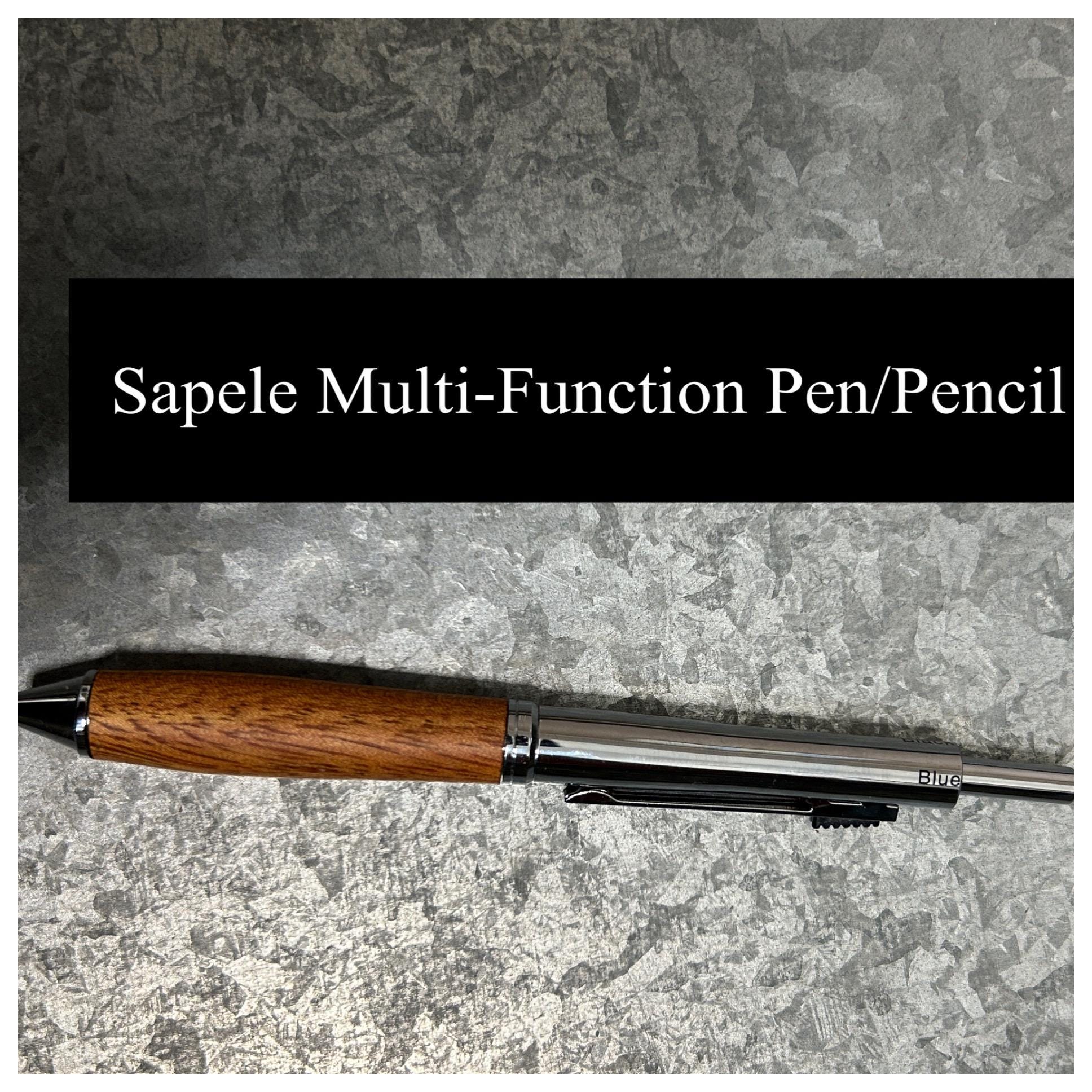 Multi-Function Pen/Pencil (Variety), Hand Turned Wood and Acrylic